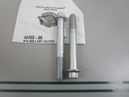 NEW OEM (LOT OF 2) 44163-00 Harley Davidson Upper Mounting Bolt 0810