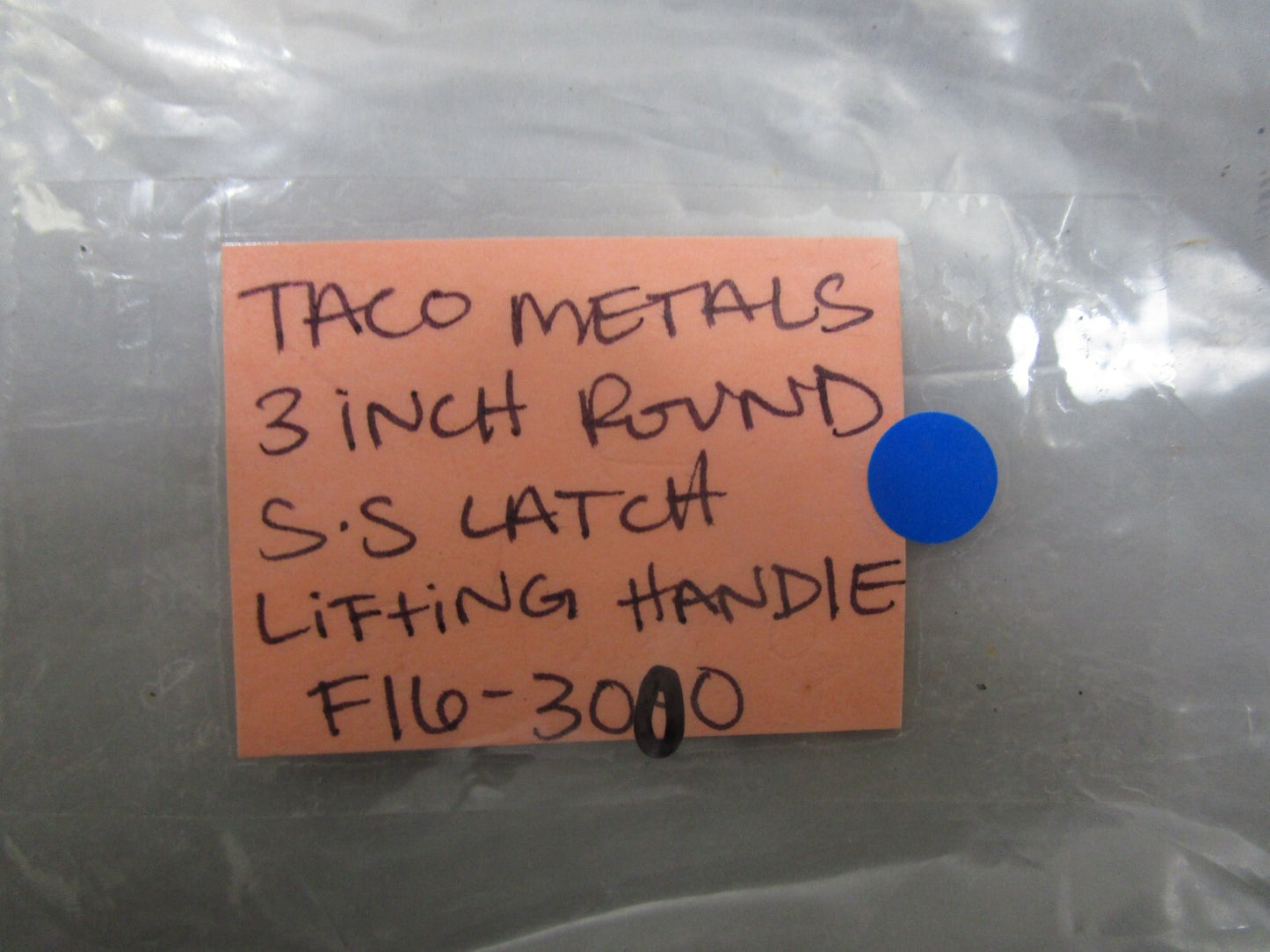 *NEW* 0810 Taco Metals 3 Inch Round SS Latch Lifting Handle F16-3000