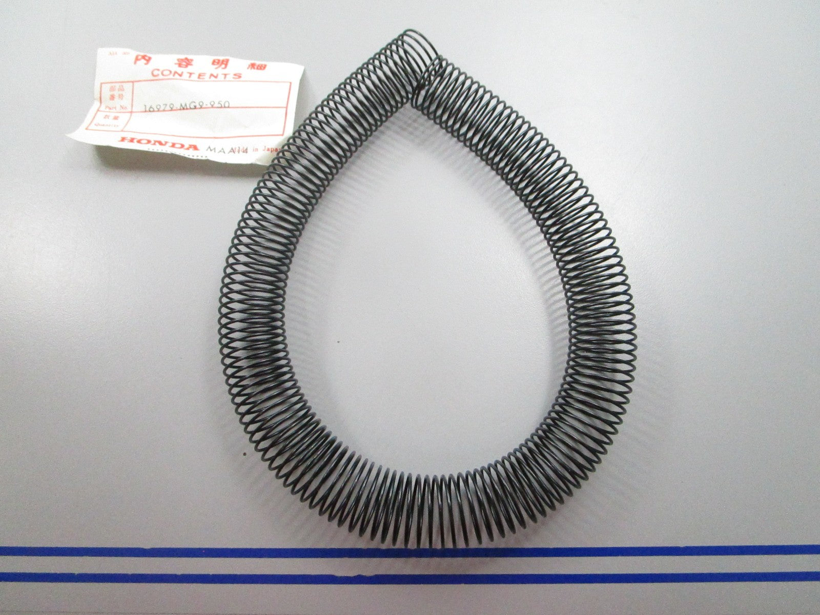 NEW OEM 16979-MG9-950 Honda Water Pipe Spring 0810