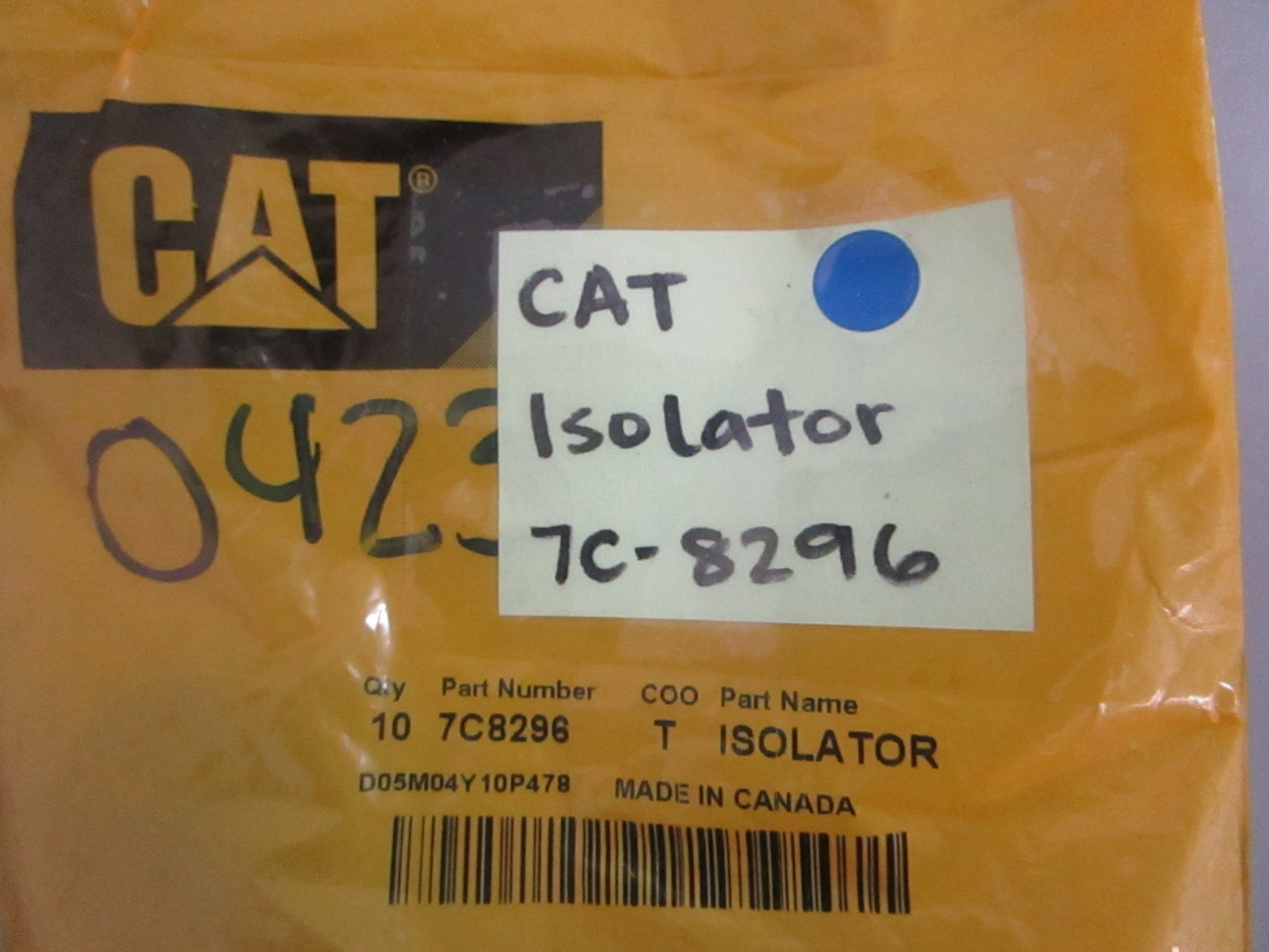 *NEW OEM* (LOT OF 10) 0820 CAT Isolator 7C-8296