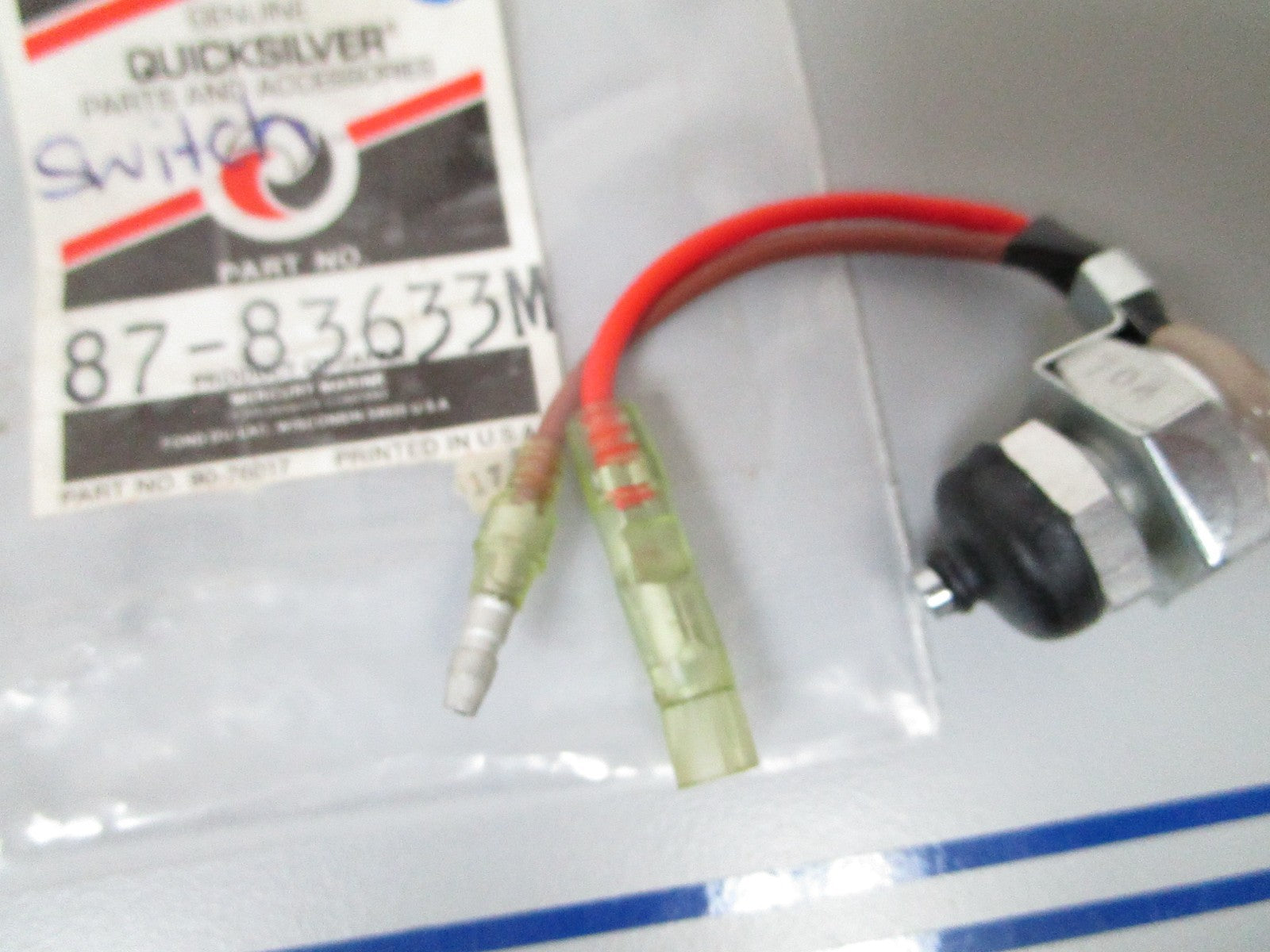 NEW OEM 87-83633M Mercury Quicksilver Switch 0720