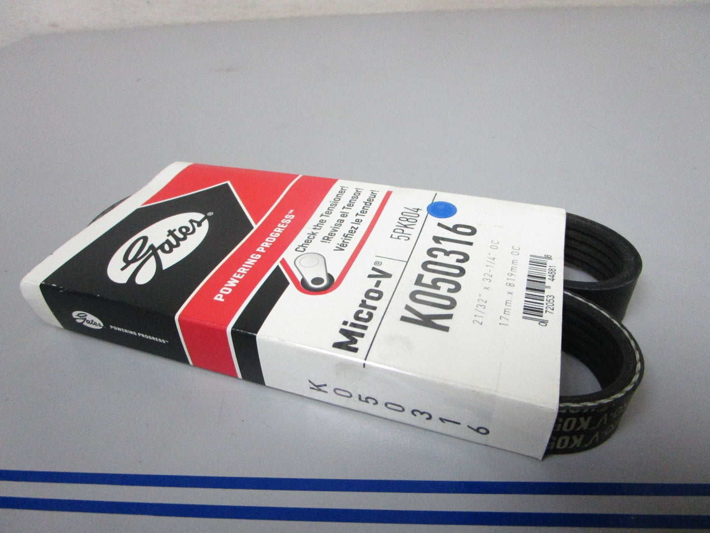NEW K050316 Gates Micro-V 21/32" x 32 ¼" Serpentine Belt 0720