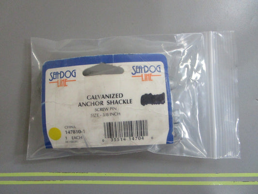 *NEW* (LOT OF 2) 0810 Sea-Dog Anchor Shackle 3/8 Inch Screw Pin 147810-1