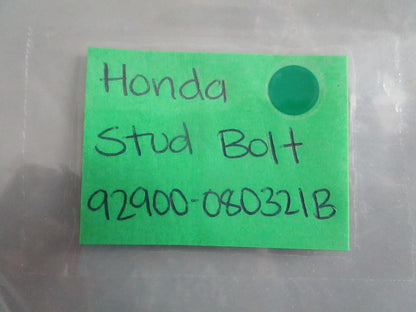 NEW OEM 92900-080321B Honda Oil Stud Bolt 0820