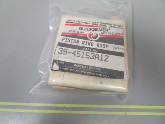 *NEW OEM* 0720 Mercury Quicksilver 12 Ring Set 39-45153A12