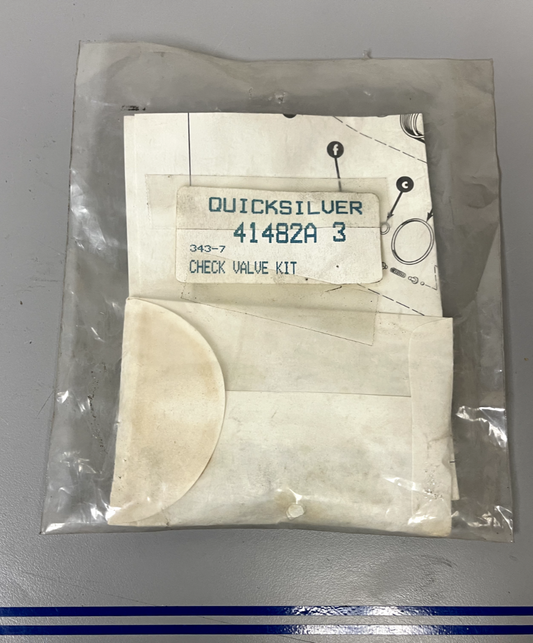 *NEW OEM* 0670 Mercury Quicksilver Check Valve Kit 41482A3 41482 A3