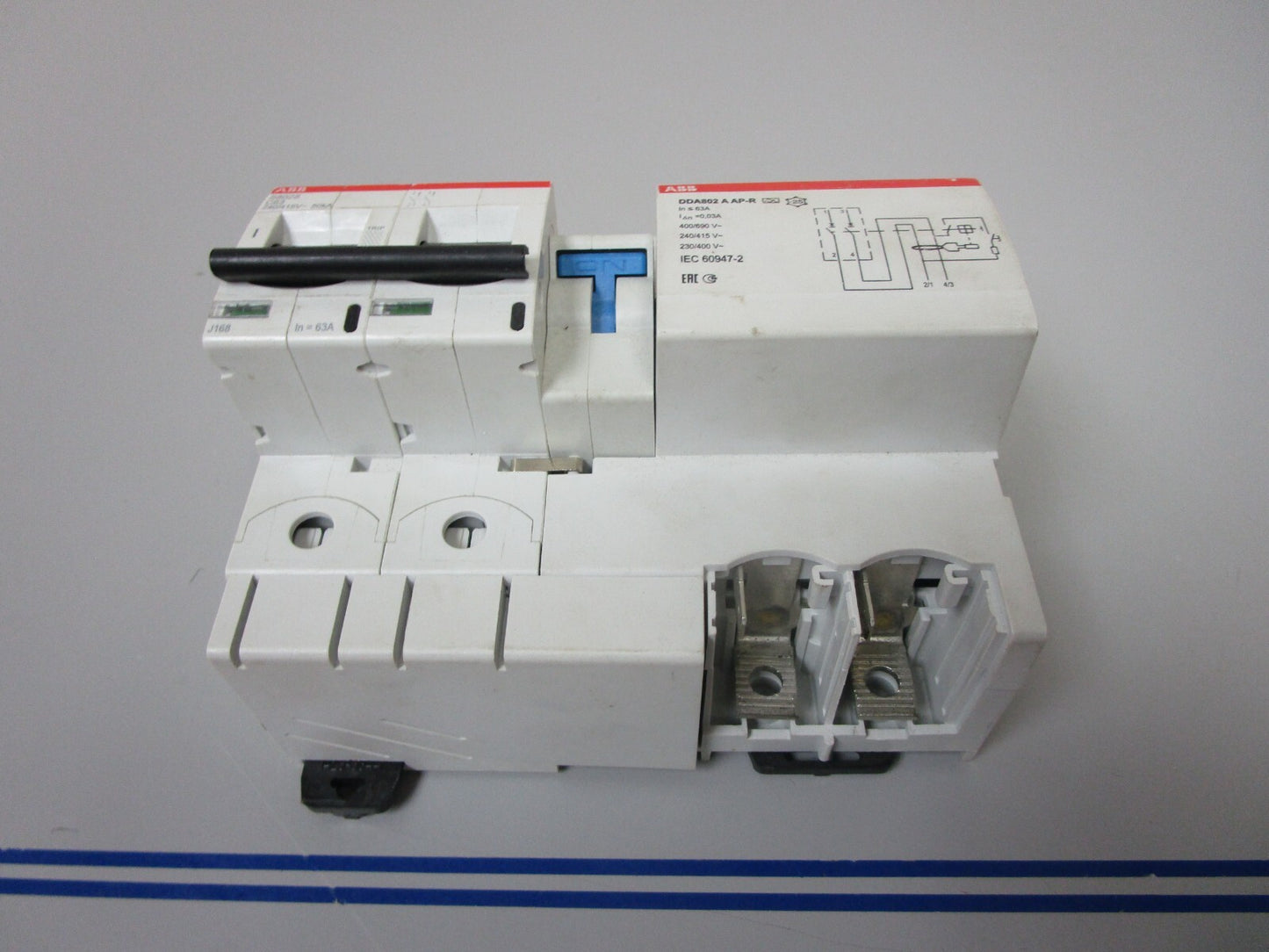 *NEW* 0720 ABB High Performance MCB & Block S802S-C63 DDA802 A AP-R