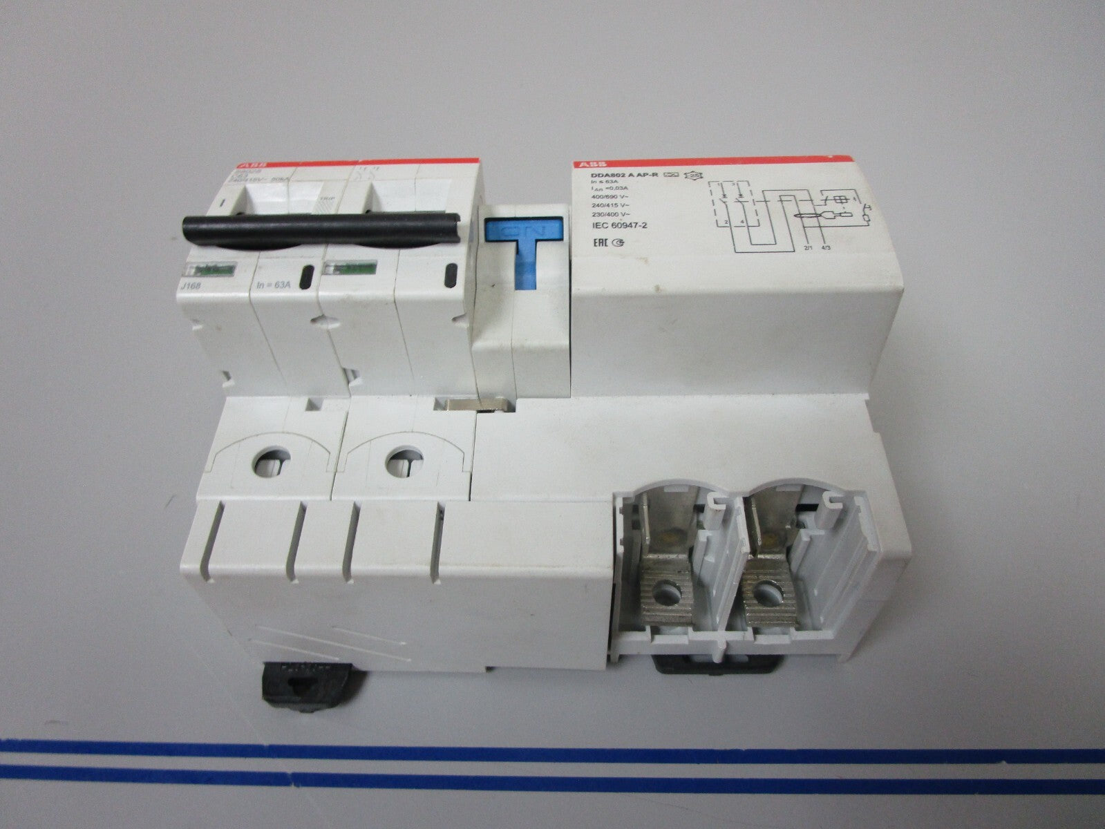 *NEW* 0720 ABB High Performance MCB & Block S802S-C63 DDA802 A AP-R