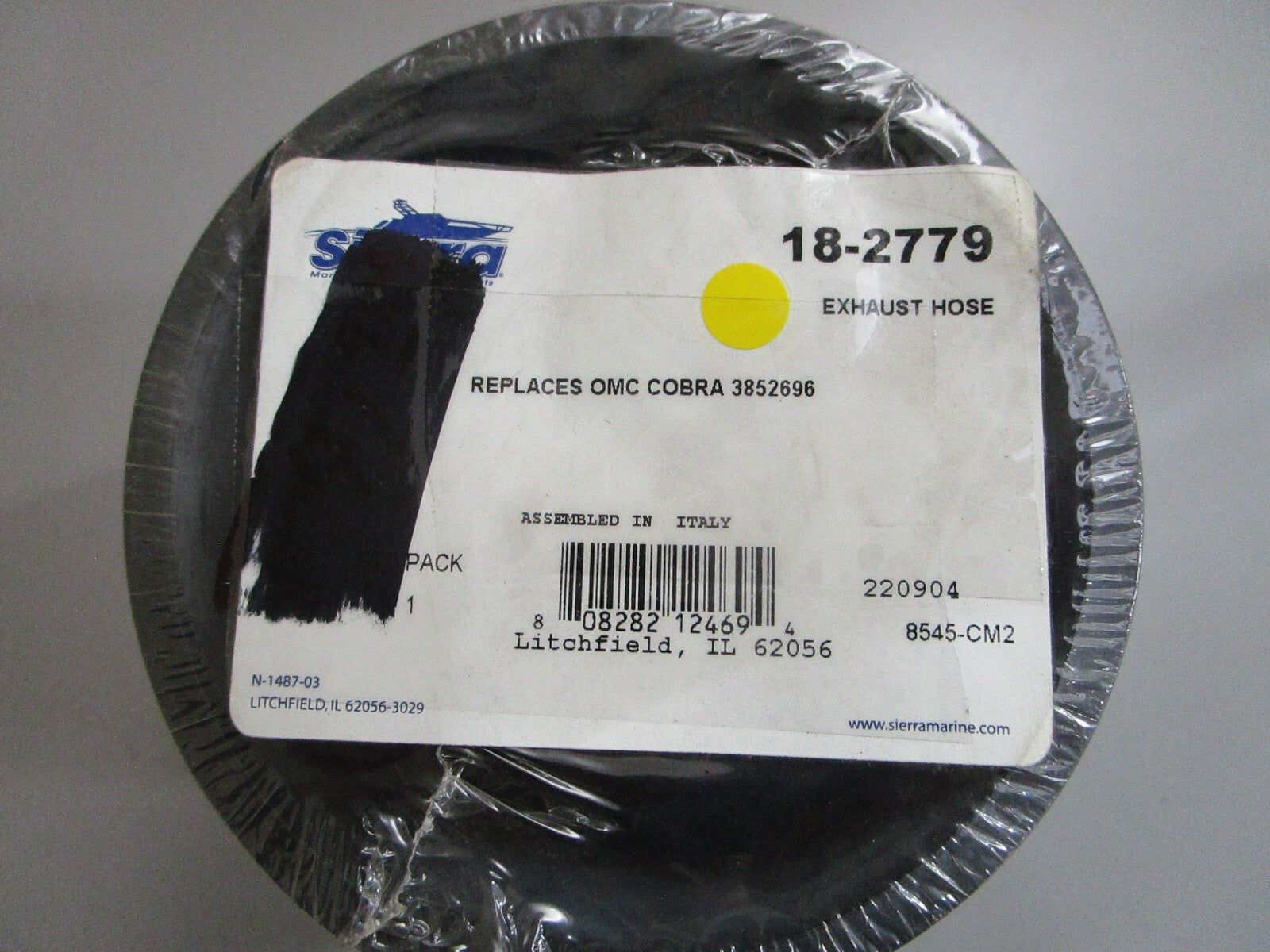 *NEW* 0820 Sierra Exhaust Hose 18-2779 Replaces: 3852696