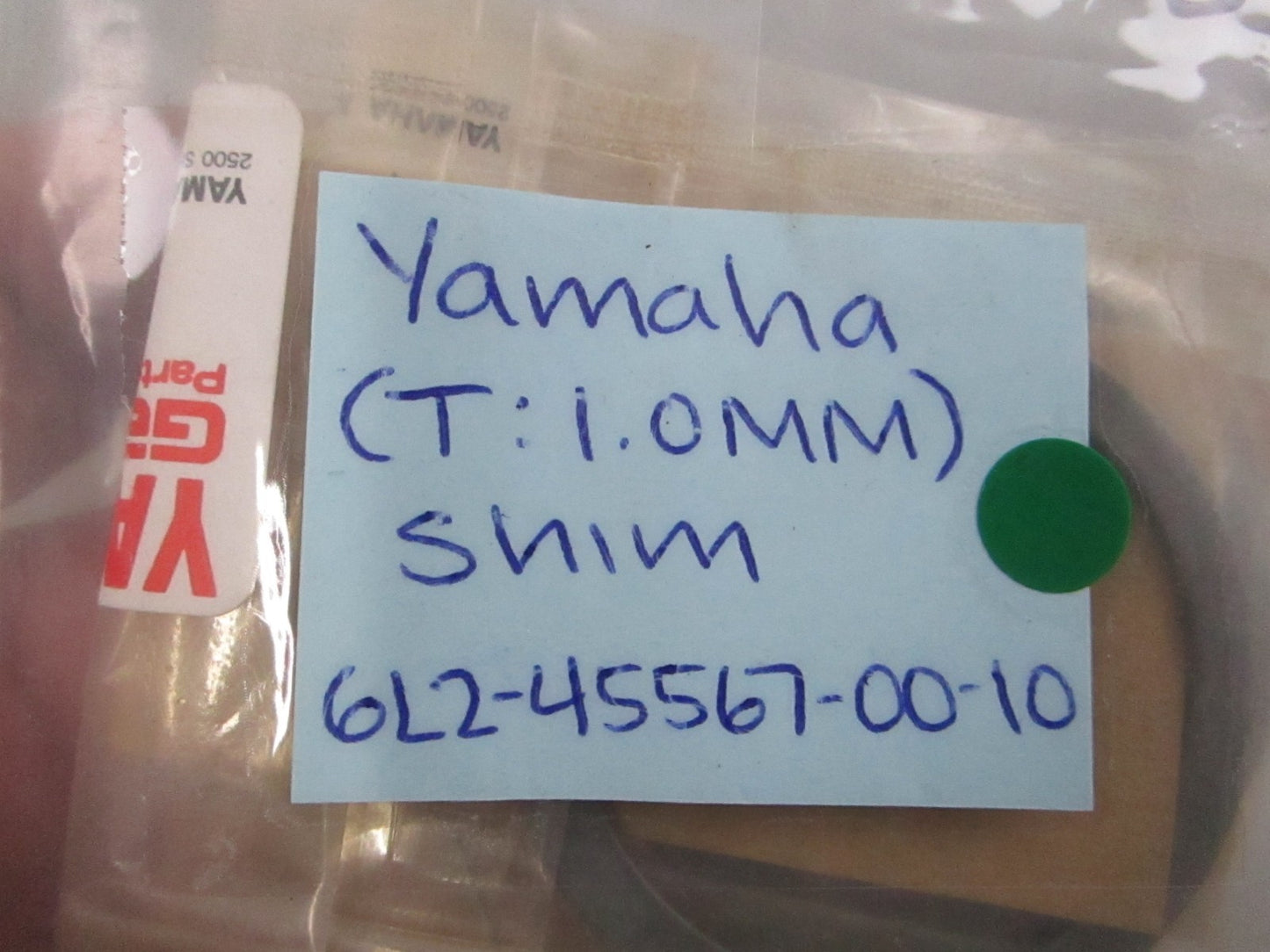 NEW OEM (LOT OF 2) 6L2-45567-00-10 Yamaha (T:1.0mm) Shim 0810