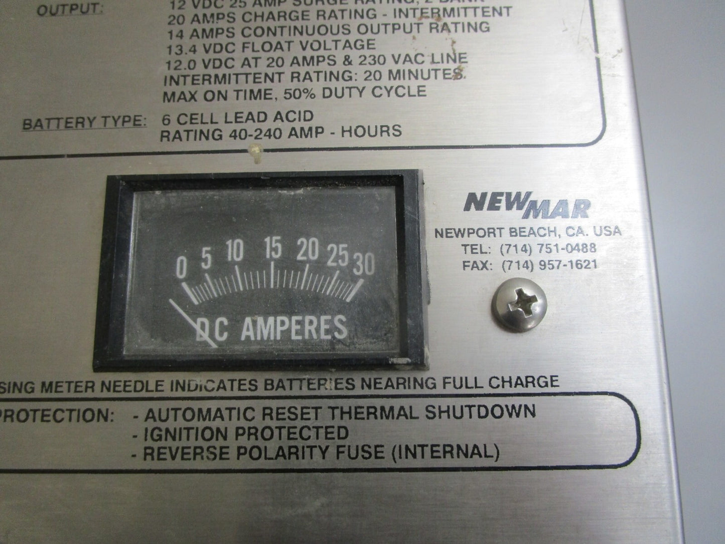 *NEW* 0820 NewMar 20 AMP Automatic Battery Charger RM-20F
