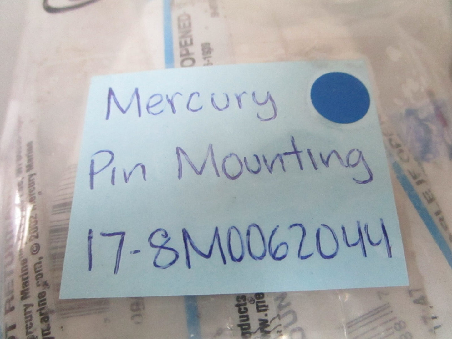*NEW OEM* 0810 Mercury Quicksilver Pin Mounting 17-8M0062044