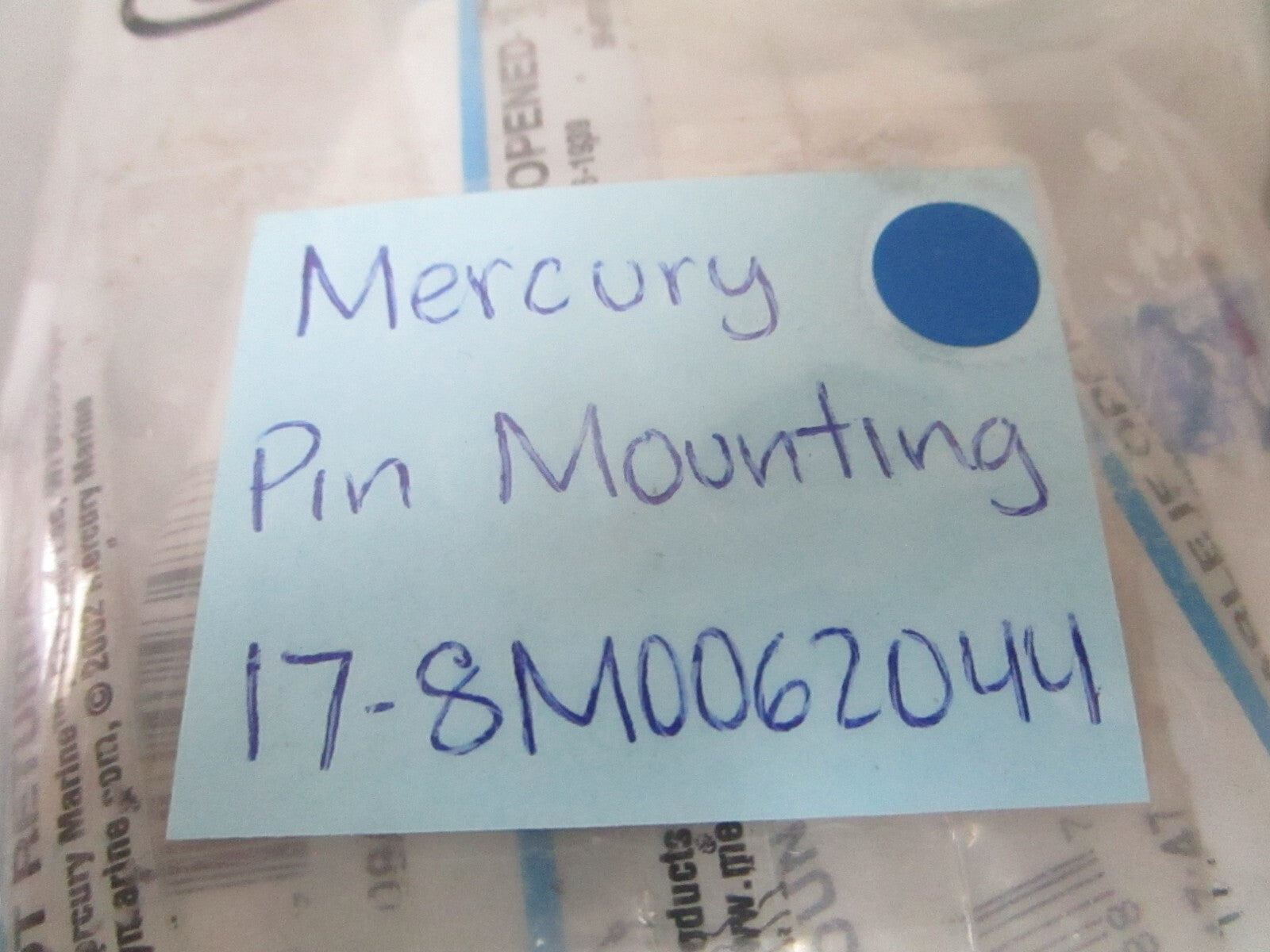 *NEW OEM* 0810 Mercury Quicksilver Pin Mounting 17-8M0062044