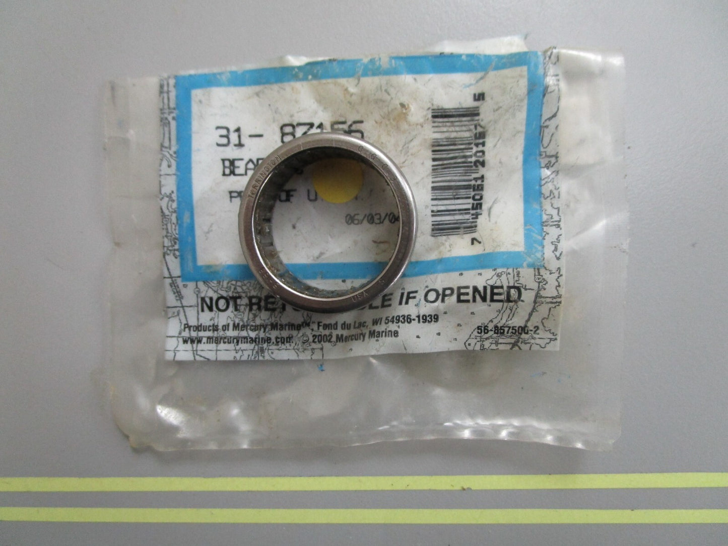 *NEW OEM* 0810 Mercury Quicksilver Bearing 31-87156