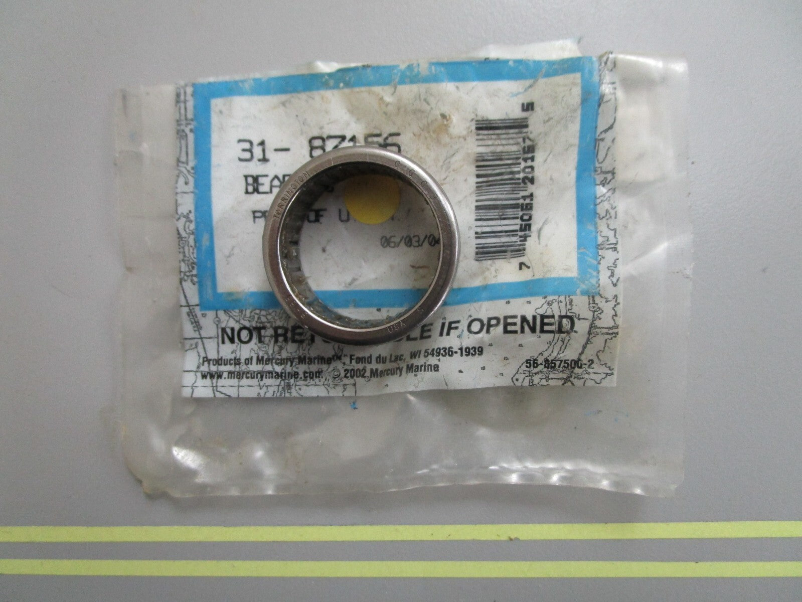 *NEW OEM* 0810 Mercury Quicksilver Bearing 31-87156