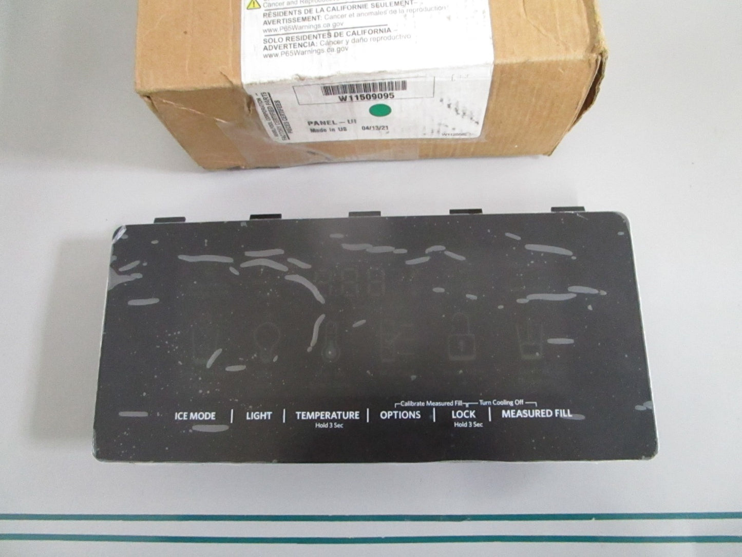 Whirlpool NEW OEM Refrigerator UI Control Panel W11509095 NOS Genuine Part 0820