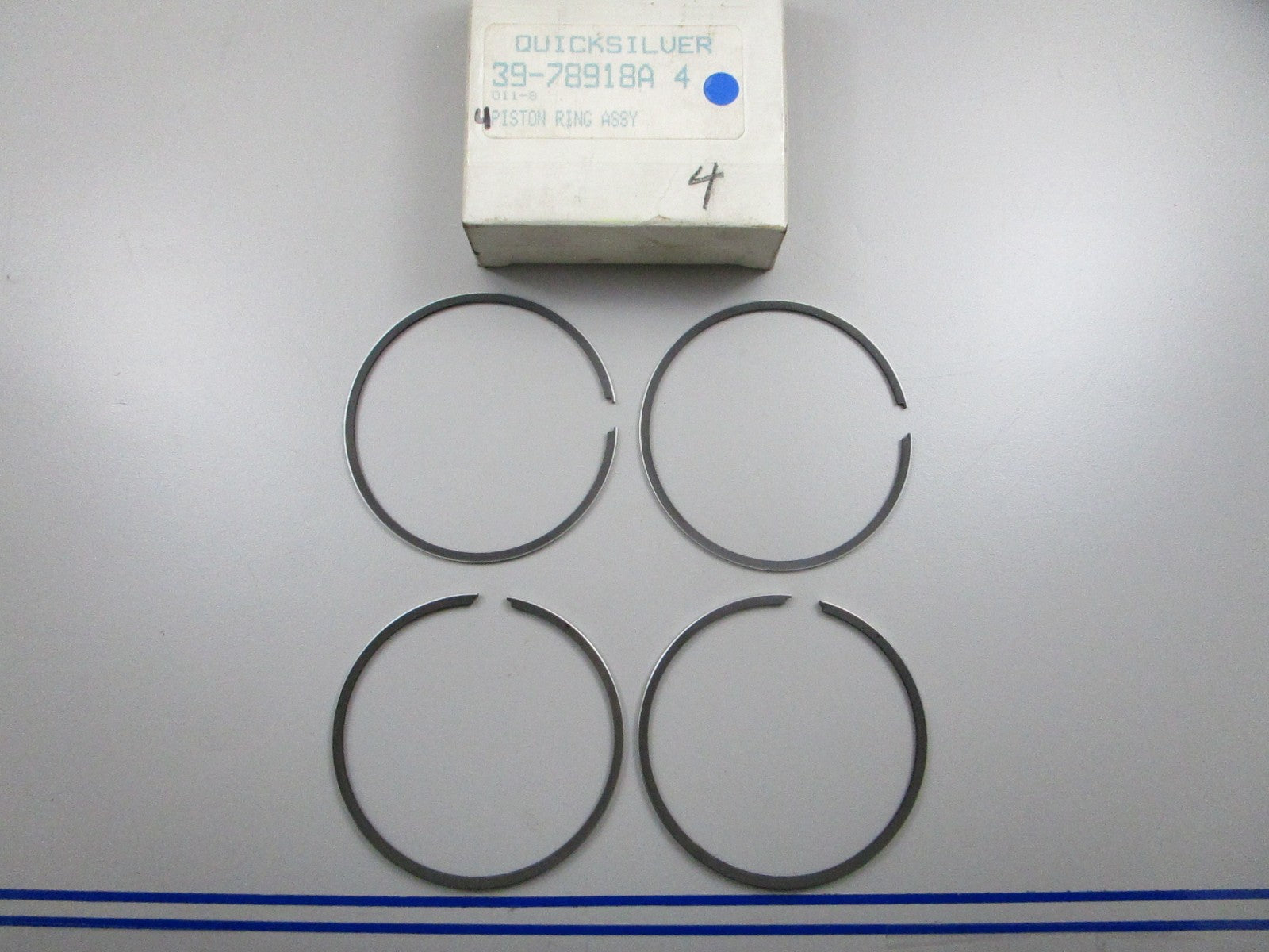 *NEW OEM* 0810 Mercury Quicksilver 4 Piston Ring Assembly 39-78918A 4