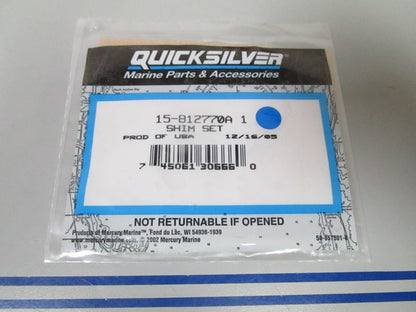 *NEW OEM* 0720 Mercury Quicksilver Shim Set 15-812770A1