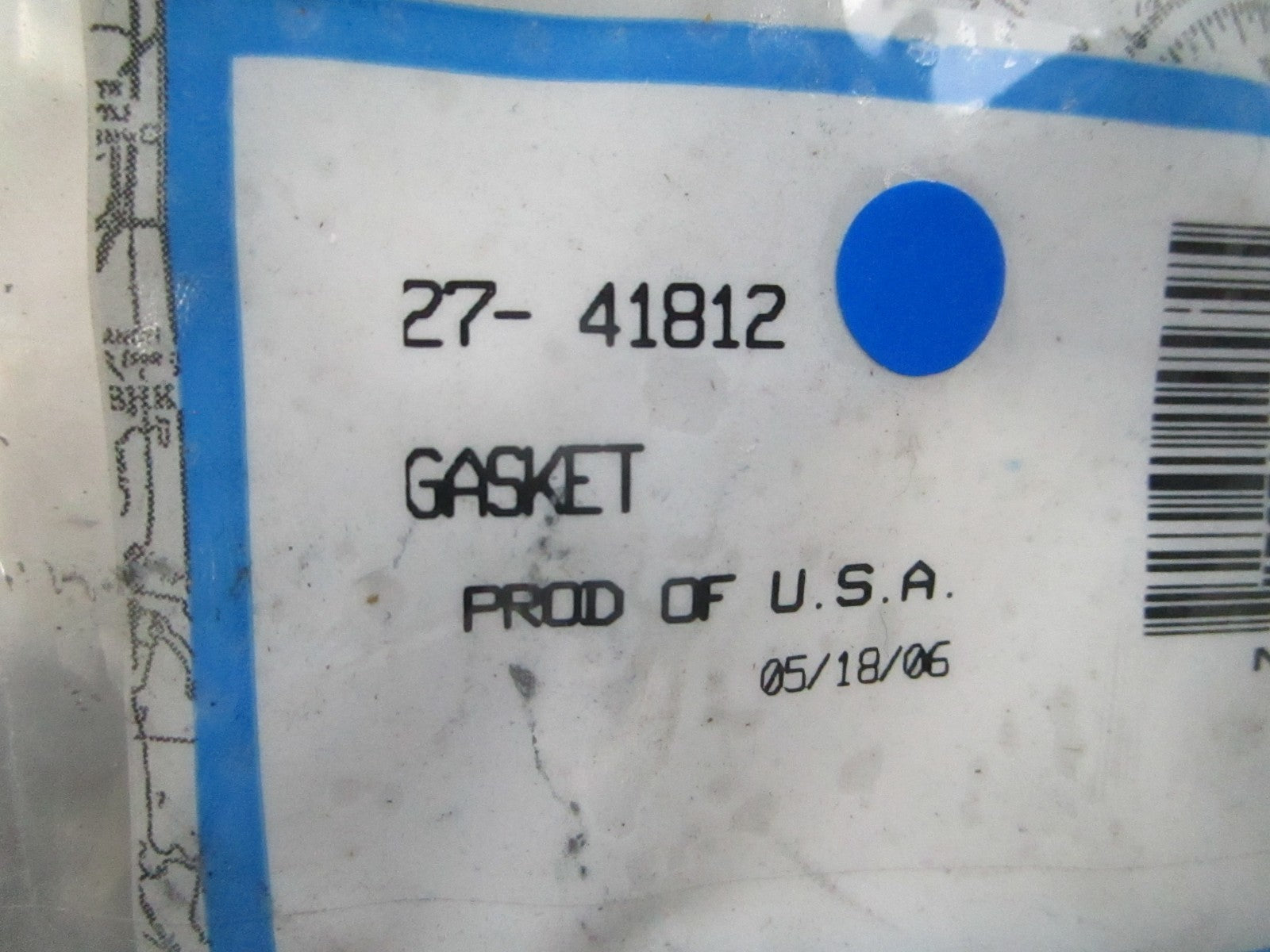 *NEW OEM* 0810 Mercury Quicksilver Gasket 27-41812