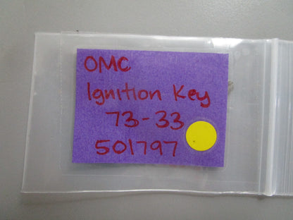*NEW OEM* 0810 OMC Johnson Evinrude Ignition Key 73-33 501797 0501797