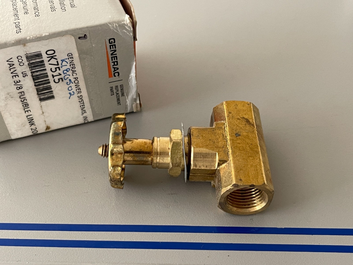 *NEW OEM* 0720 Generac 3/8 Fusible Link Valve 0K7515