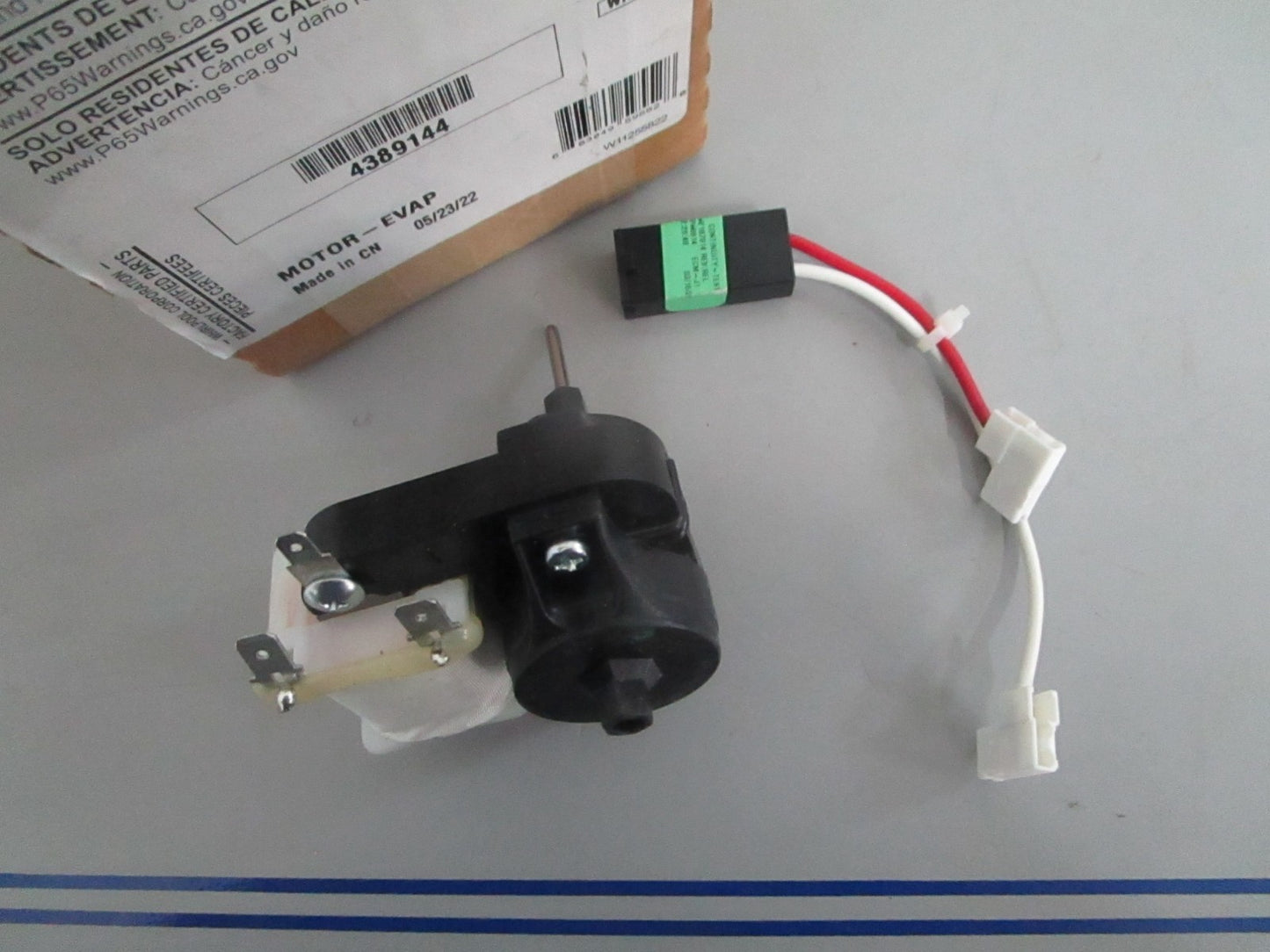 *NEW OEM* 0820 Whirlpool Evaporator Fan Motor 4389144