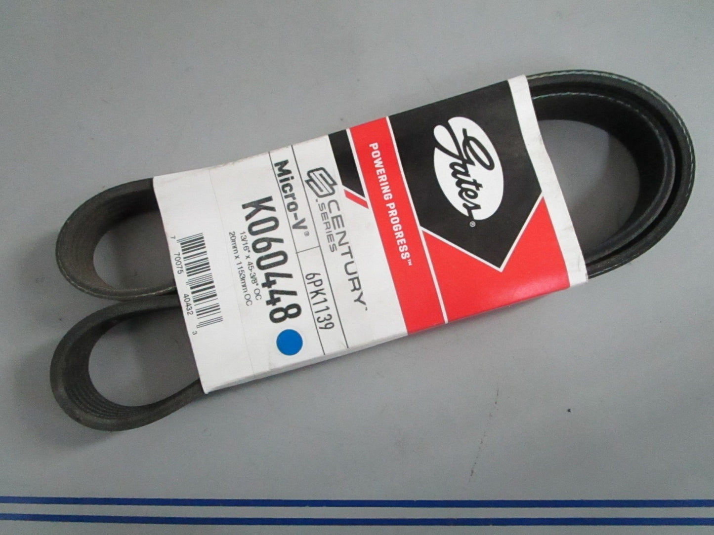 NEW K060448 Gates Century Series Micro-V Serpentine Belt 0820