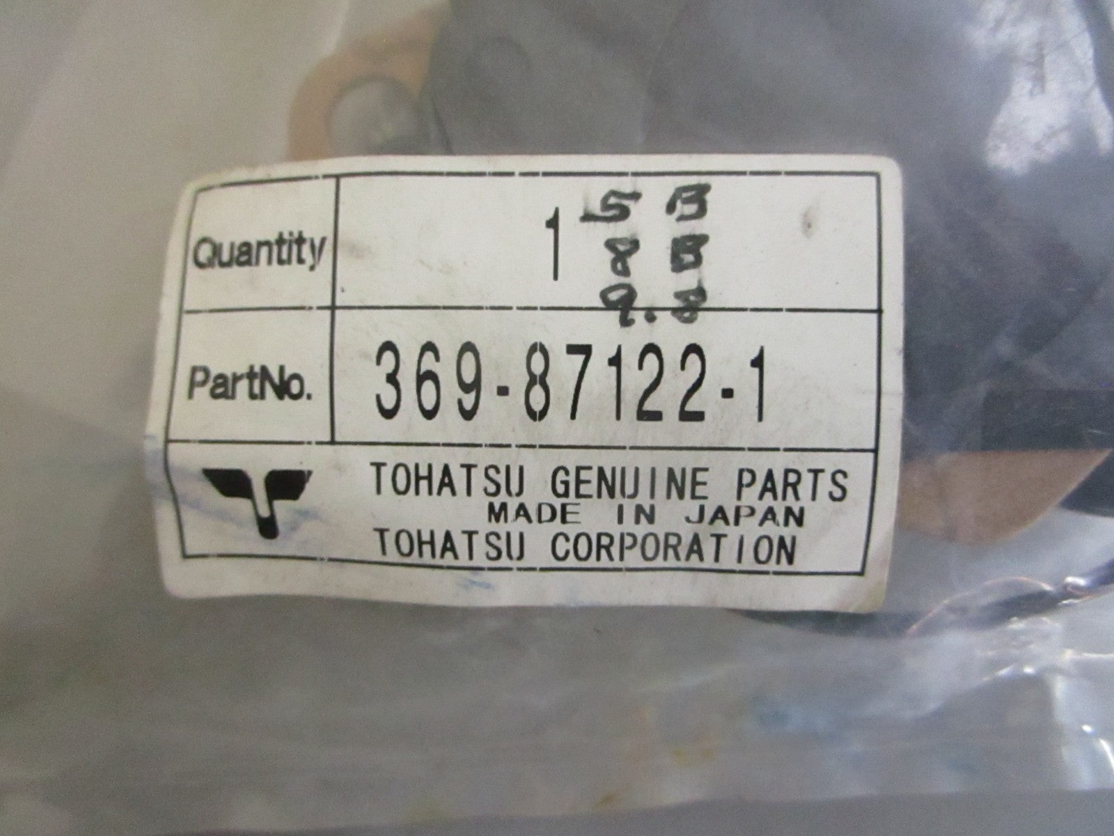 *NEW OEM* 0820 Tohatsu Carburetor Repair Kit 369-87122-1