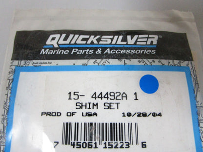 *NEW OEM* 0810 Mercury Quicksilver Shim Set 15-44492A 1