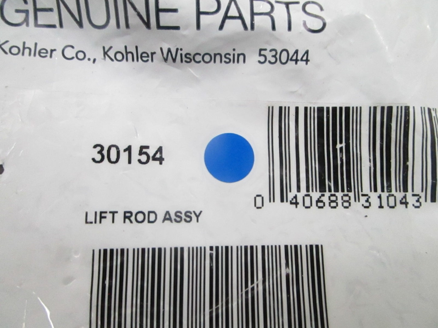 *NEW OEM* 0810 Kohler Lift Rod Assembly 30154