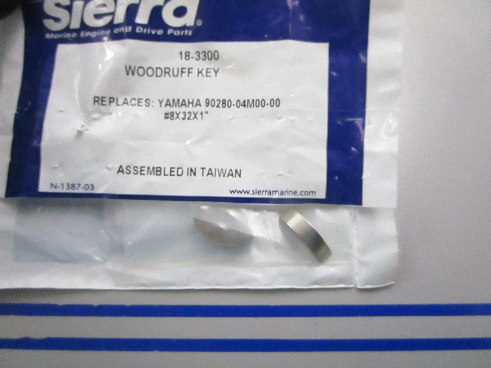 NEW (LOT OF 2) 18-3300 Replaces: Yamaha 90280-04M00-00 Sierra Woodruff Key 0810