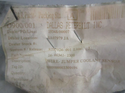 NEW OEM 16-06341-2300 Peterbilt Jumper Coolant Sensor Wire 0820
