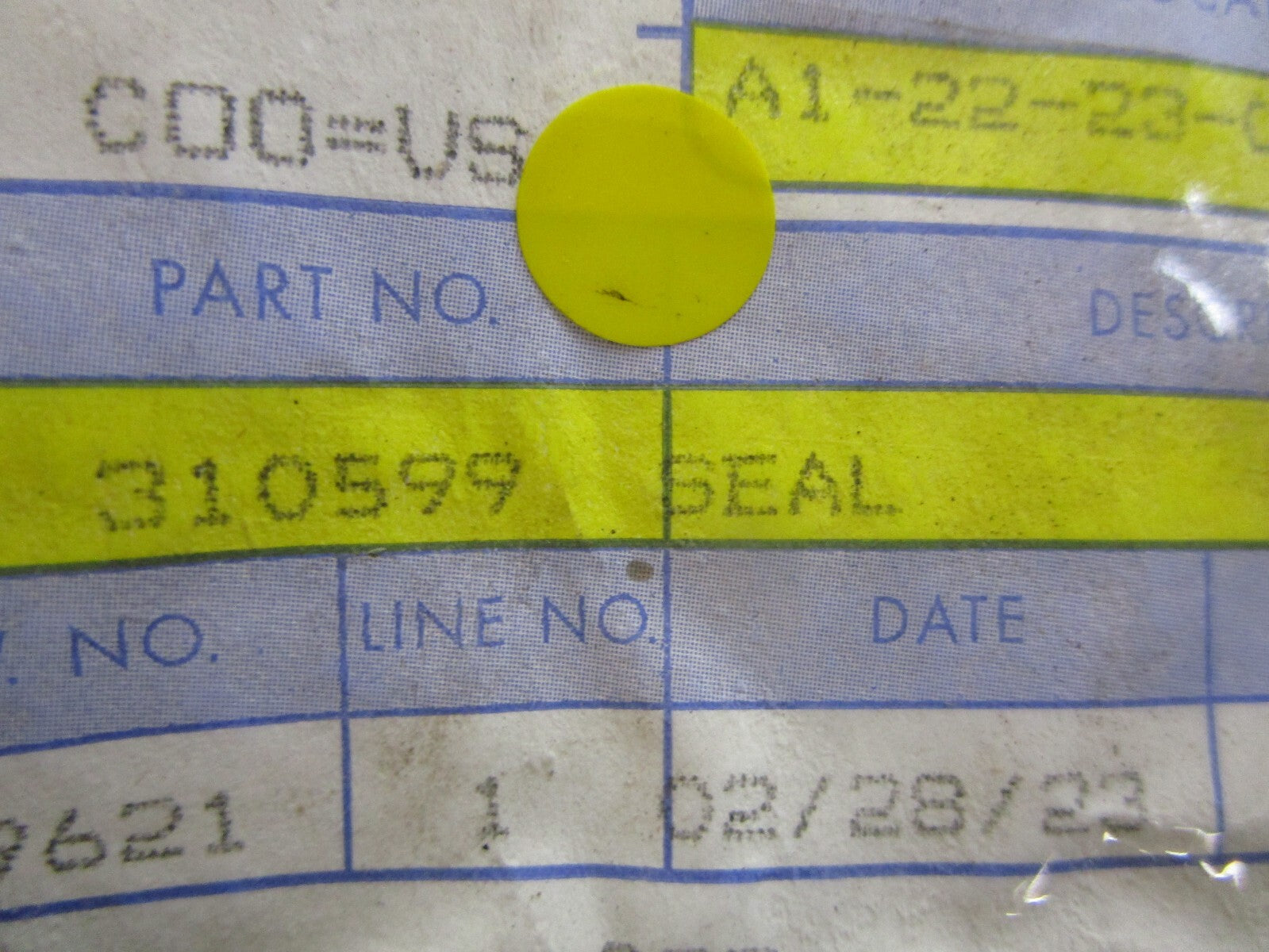 *NEW OEM* 0810 OMC Johnson Evinrude Seal 310599 0310599