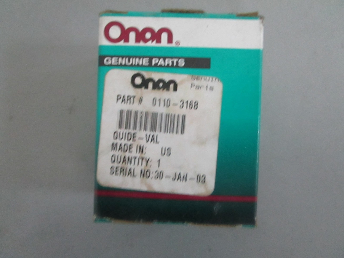 *NEW OEM* 0820 Onan Valve Guide 0110-3168