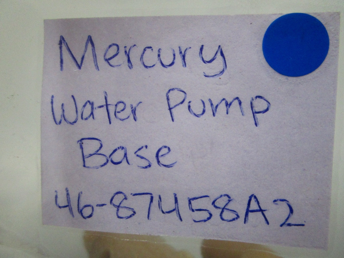 *NEW OEM* 0810 Mercury Quicksilver Water Pump Base 46-87458A2