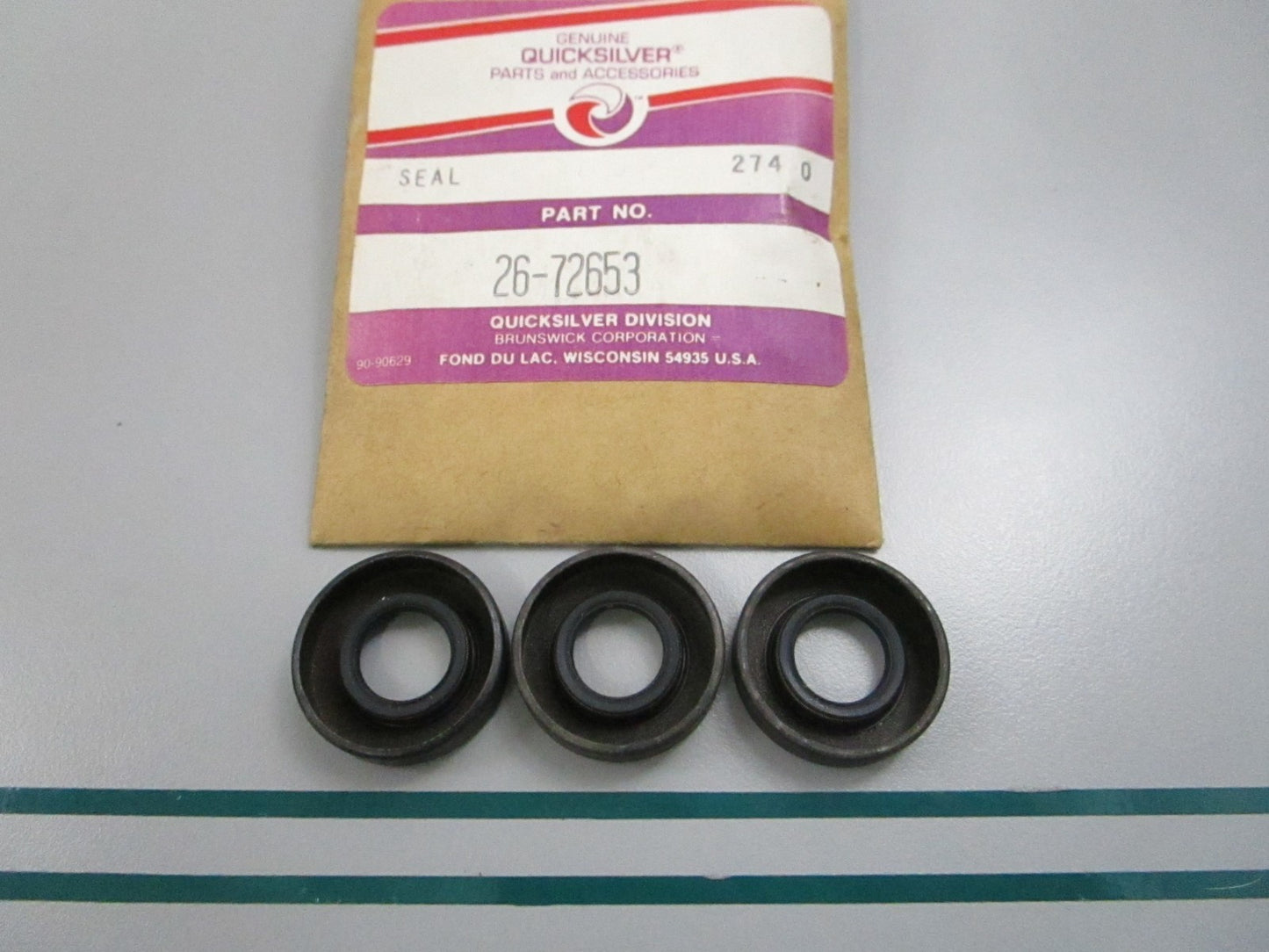 NEW OEM (LOT OF 3) 26-72653 Mercury Quicksilver Seal 0810