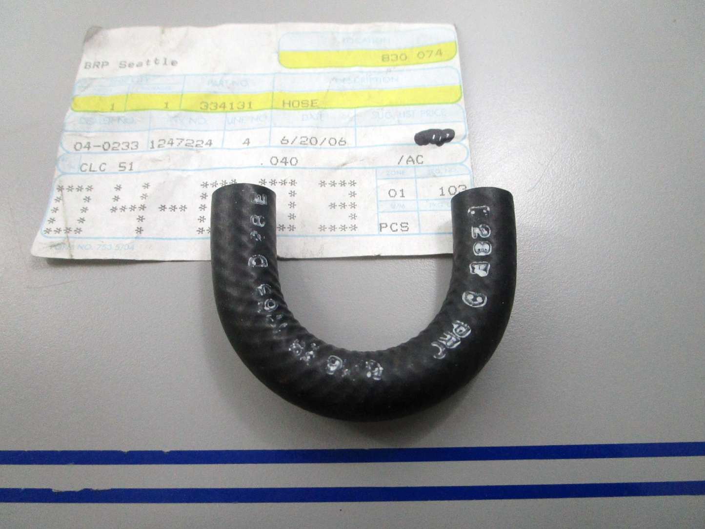 *NEW OEM* 0810 OMC Johnson Evinrude Hose 334131 0334131