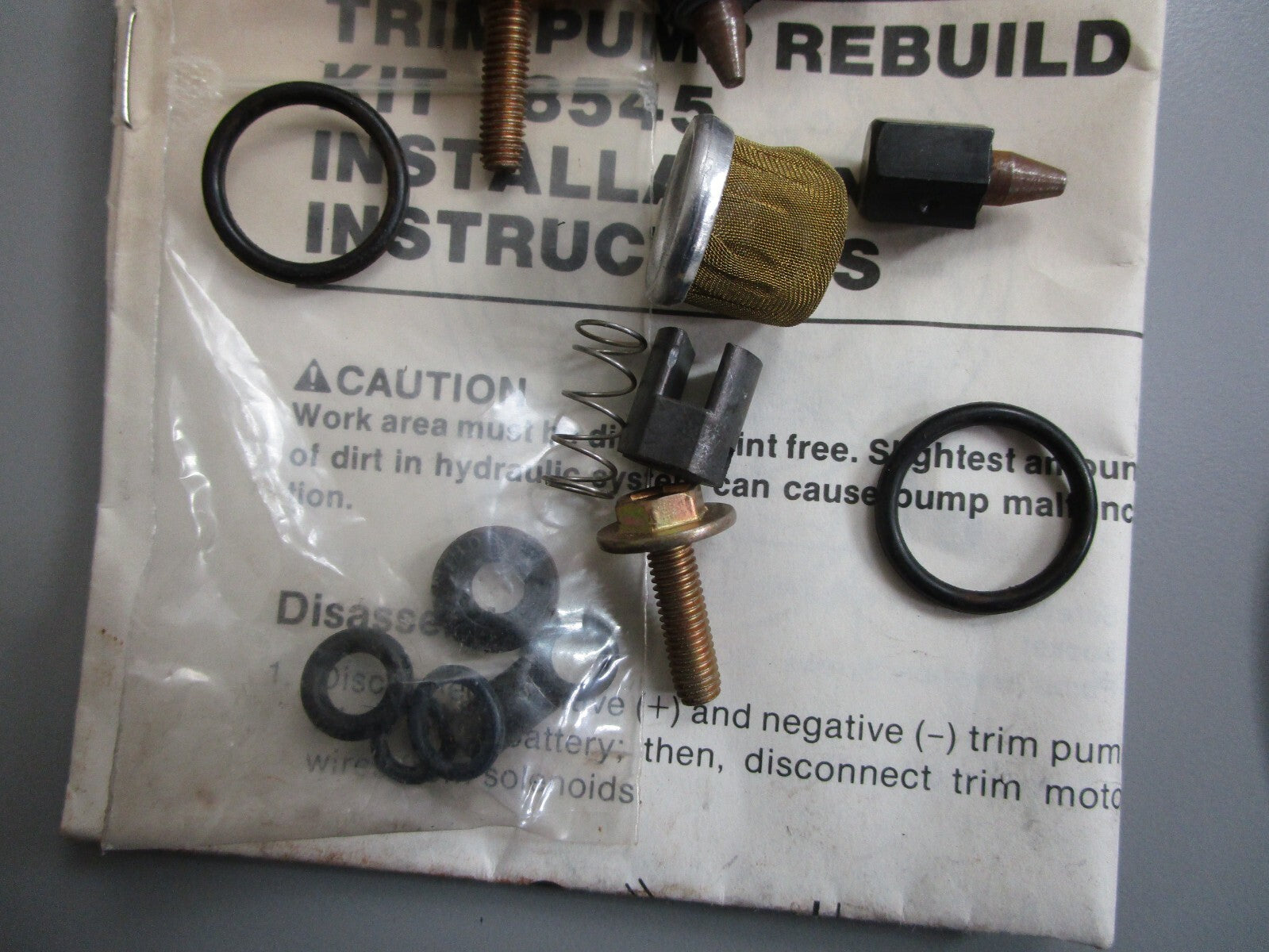 *NEW OEM* 0820 Mercury Quicksilver Trim Pump Rebuild Kit 18545A1