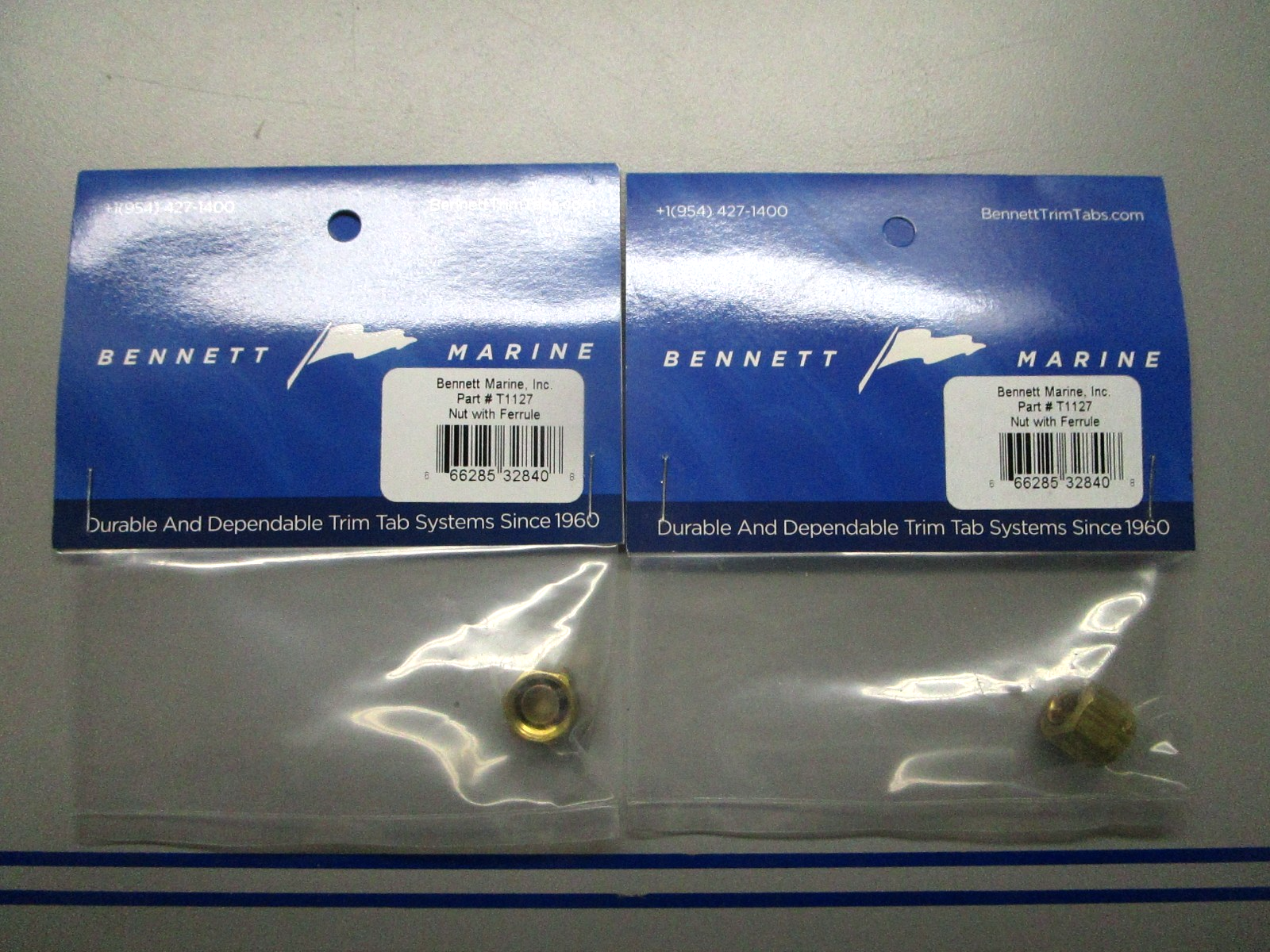 *NEW* (LOT OF 2) 0810 Bennett Marine Nut & Ferrule T1127