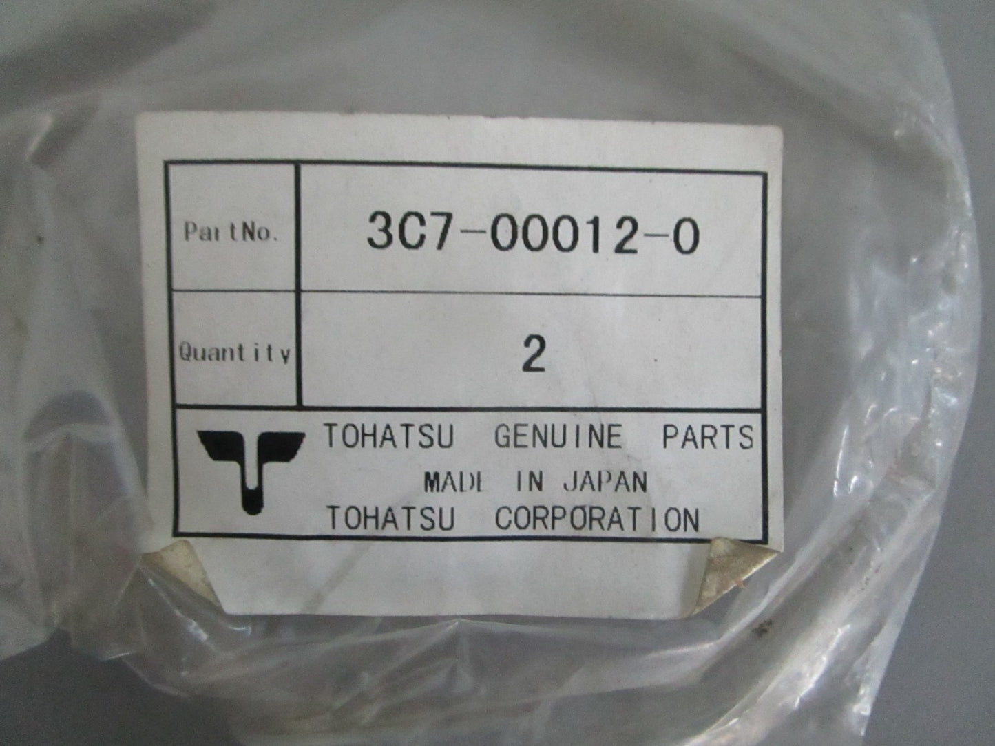 *NEW OEM* 0820 Tohatsu 2 Piston Ring Set 3C7-00012-0
