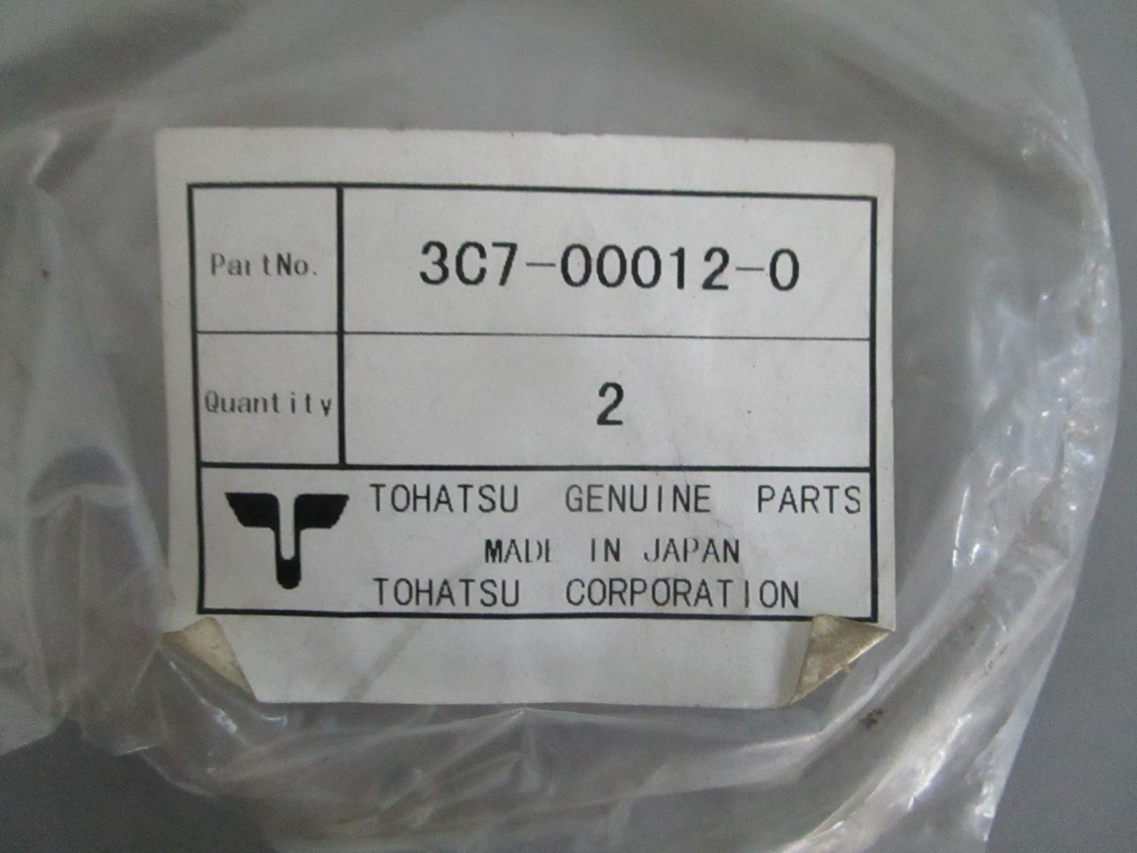 *NEW OEM* 0820 Tohatsu 2 Piston Ring Set 3C7-00012-0