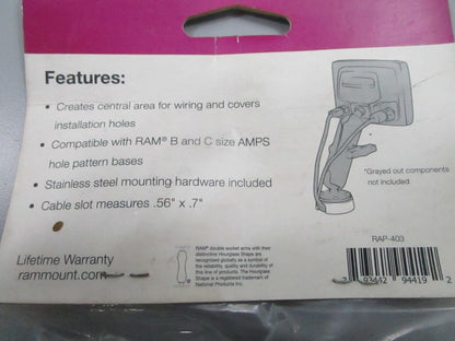 *NEW* 0810 RAM Mounts Cable Manager RAP-403