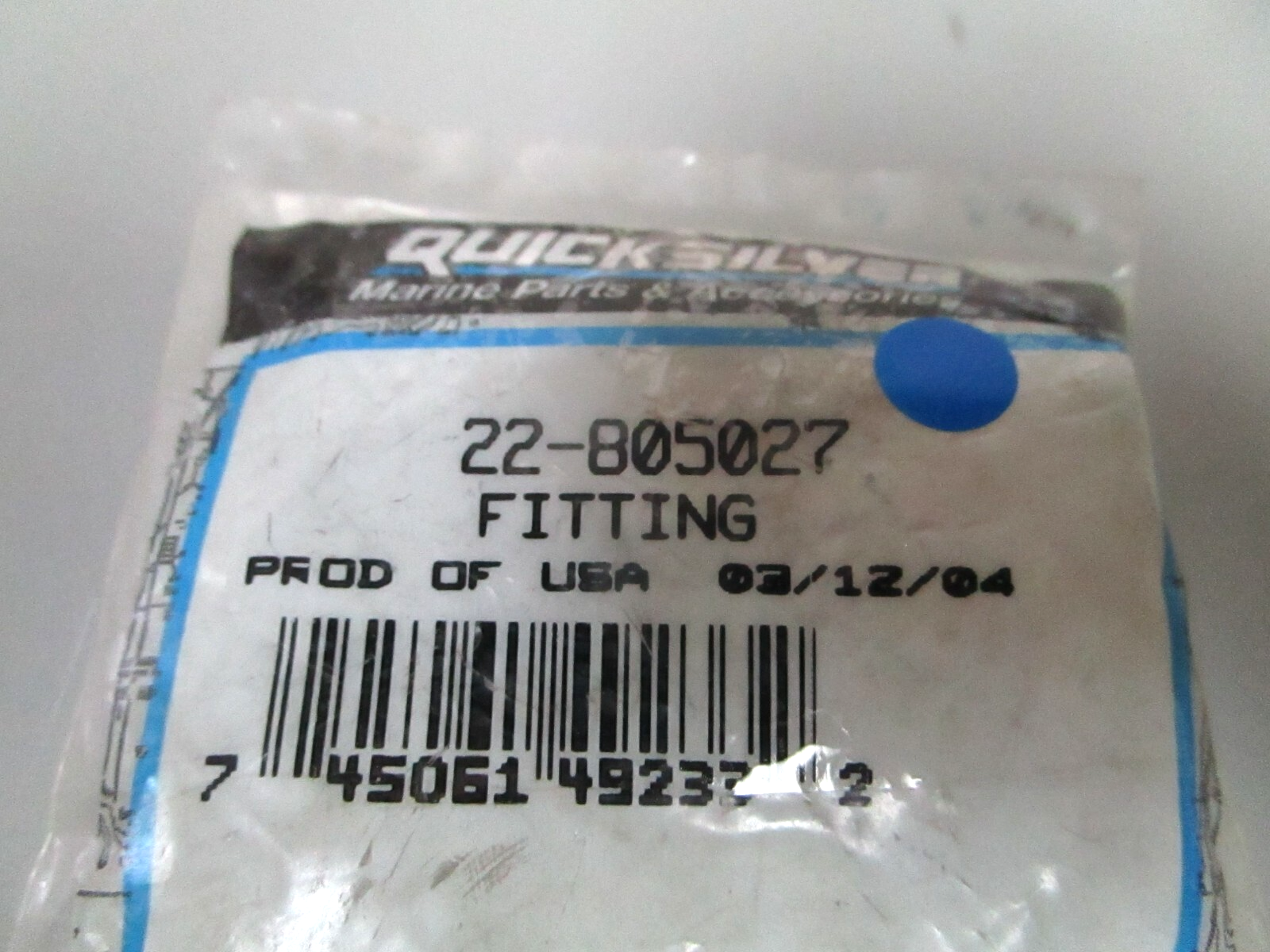 *NEW OEM* 0810 Mercury Quicksilver Fitting 22-805027