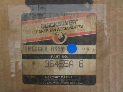 *NEW OEM* 0820 Mercury Quicksilver Trigger Assy 96455A6
