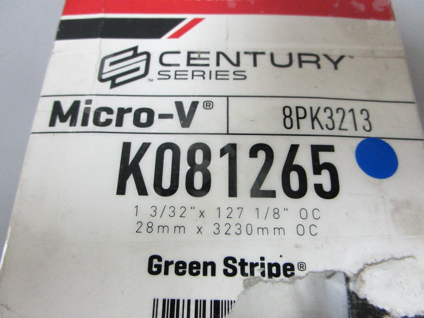 NEW K081265 Gates Micro-V 1-3/32" x 127 ⅛" Serpentine Belt 0720