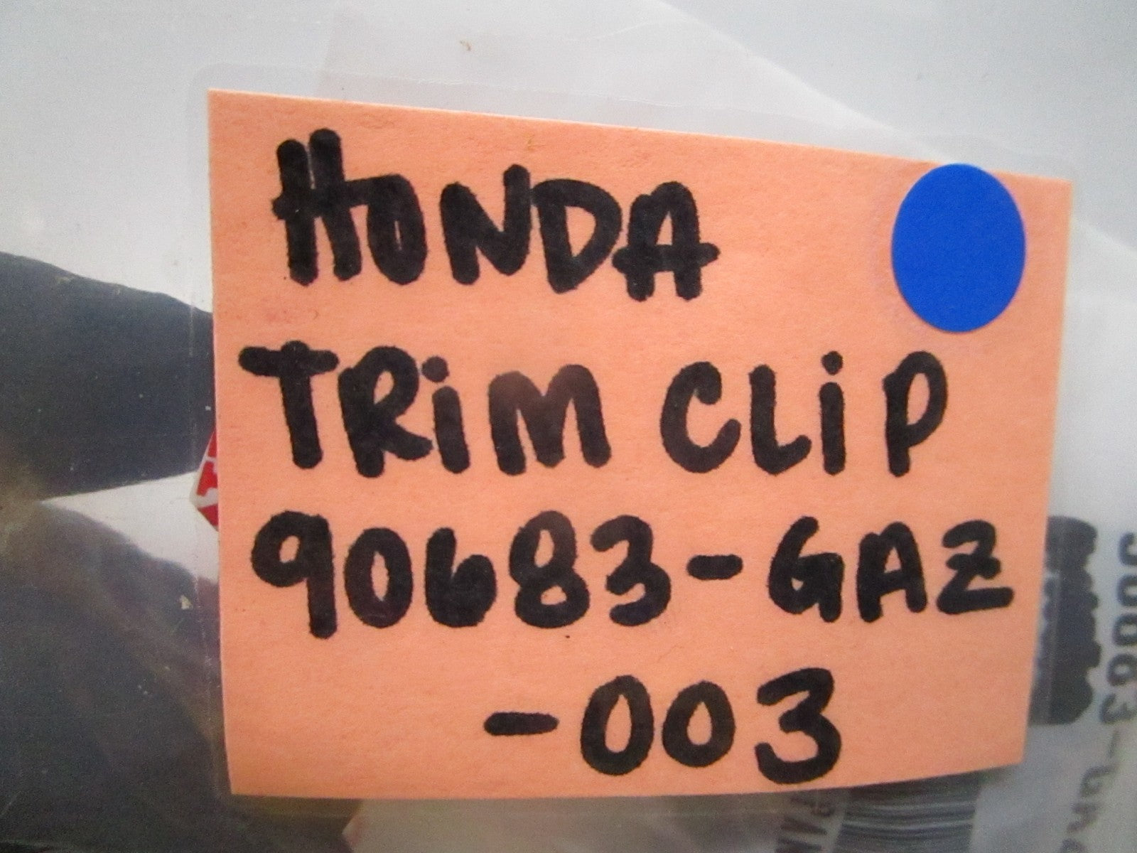 *NEW OEM* (LOT OF 2) 0810 Honda Trim Clip 90683-GAZ-003