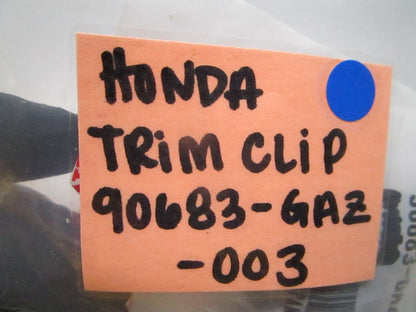 *NEW OEM* (LOT OF 2) 0810 Honda Trim Clip 90683-GAZ-003
