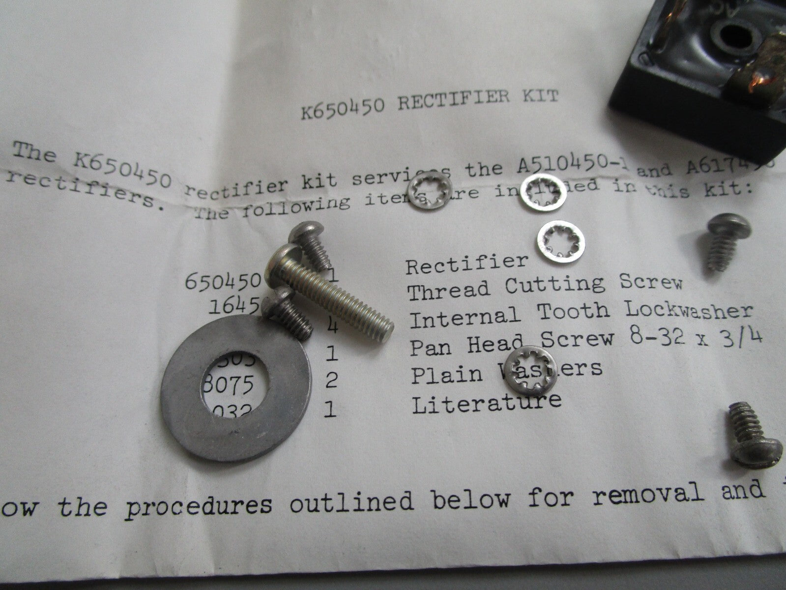 *NEW OEM* 0810 Mercury Quicksilver Rectifier Kit FK650450
