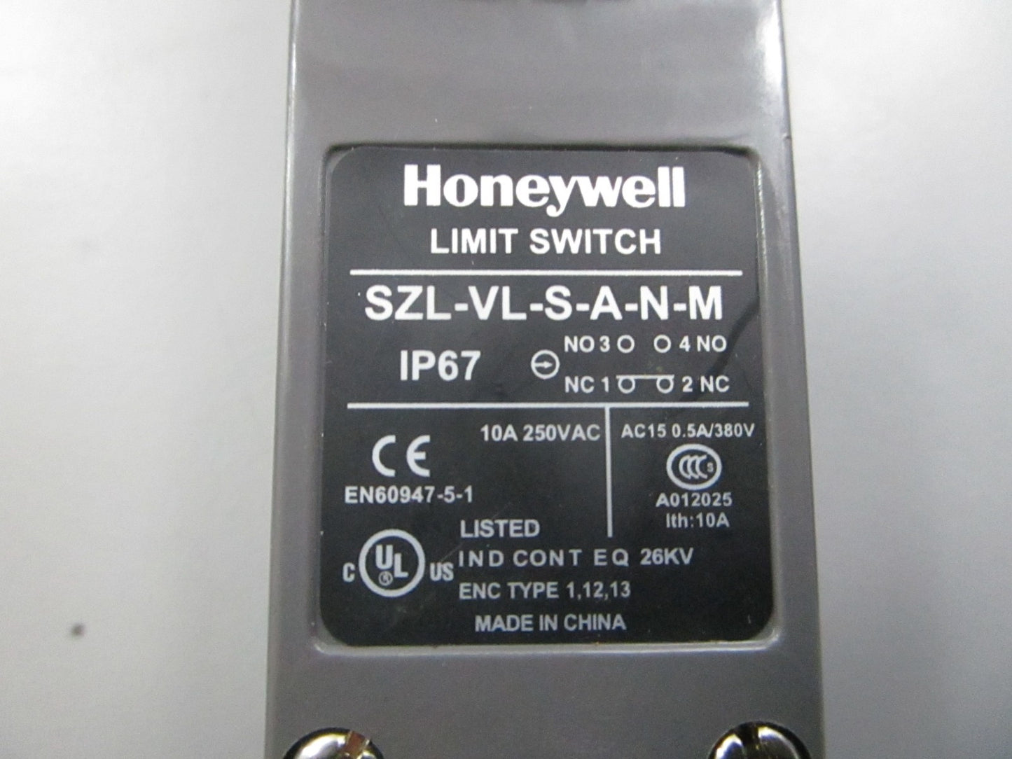 *NEW* 0810 Honeywell Limit Switch SZL-VL-S-A-N-M