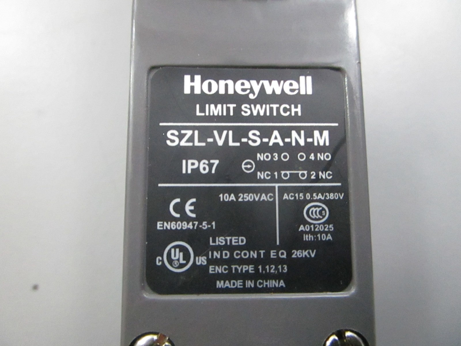 *NEW* 0810 Honeywell Limit Switch SZL-VL-S-A-N-M